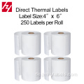 Zebra Direct Thermal Transfer Label Aufkleber